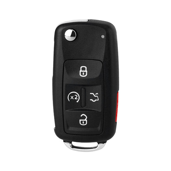 Volkswagen 2012-2015 5-Button Flip Key Remote NON-PROX