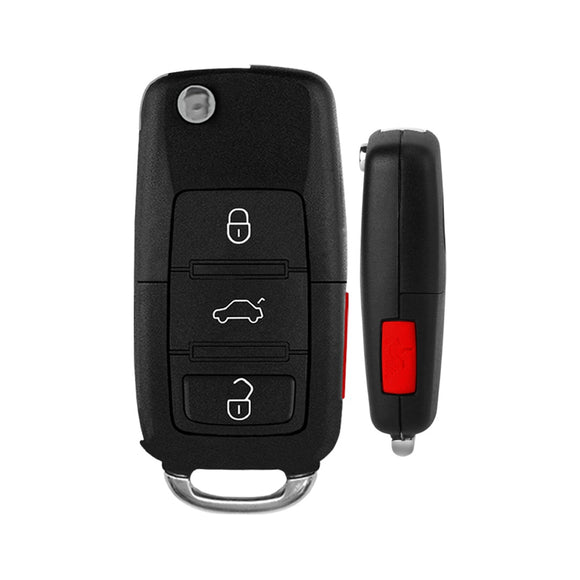 Volkswagen Touareg 2004-2008 4-Button Flip Key Remote