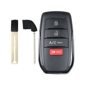 Toyota bZ4X 2023-2024 4-Button Smart Key w/AC