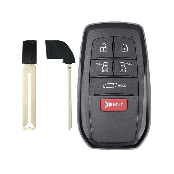 Toyota Sienna 2021-2025 6-Button Smart Key w/Hatch