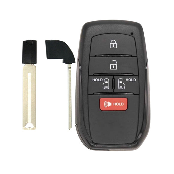 Toyota Sienna 2021-2025 5-Button Smart Key w/Sliding Doors
