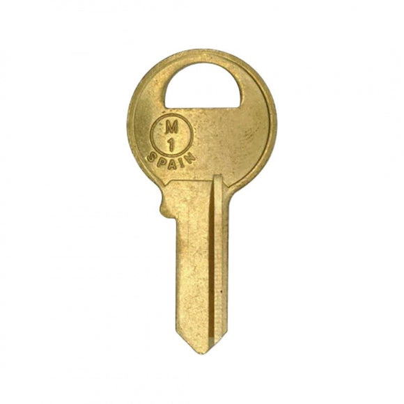M1 / 1092 Master (4-Pin) Brass Padlock Keys (10-Pack)