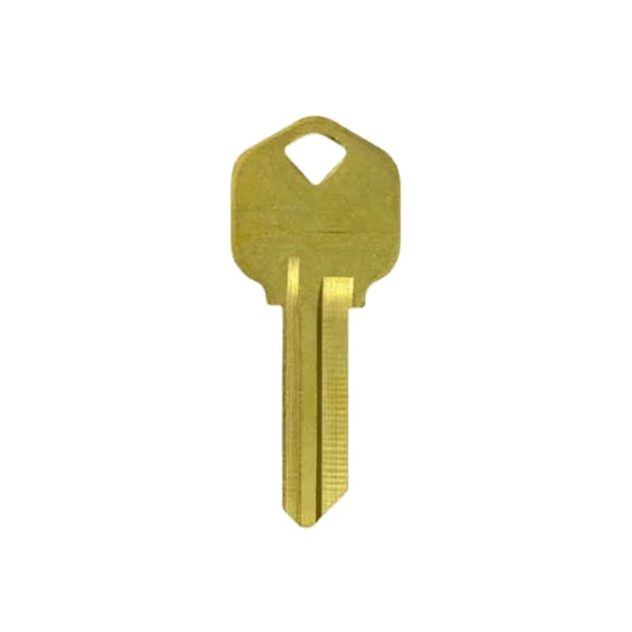 Kwikset KW1 (5-Pin) Plain Brass Head Key (10 Pack)