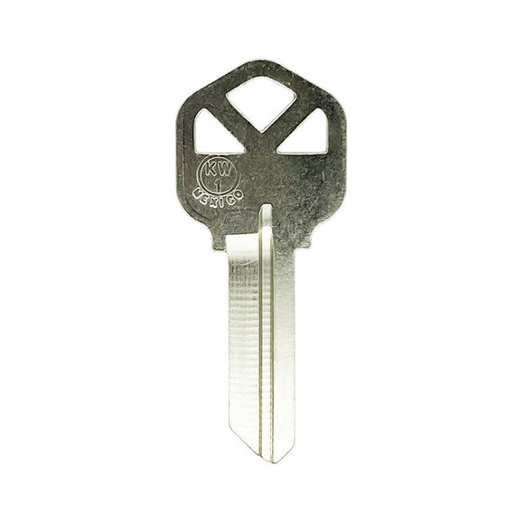 Kwikset KW1 (5-Pin) Plain Nickel Head Keys (10-Pack)
