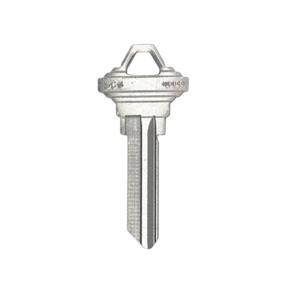 Schlage SC4 [6-Pin] Plain Nickel Head Key [10-Pack]