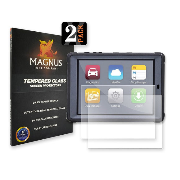Autel MaxiSys Mini MS905 | Tempered Glass Screen Protectors, 2-Pack [MAGNUS]