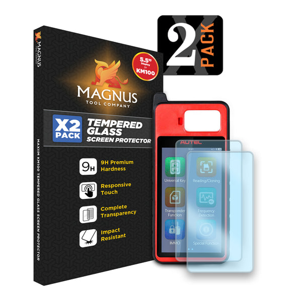 Autel KM100 | Tempered Glass Screen Protectors, 2-Pack [MAGNUS]