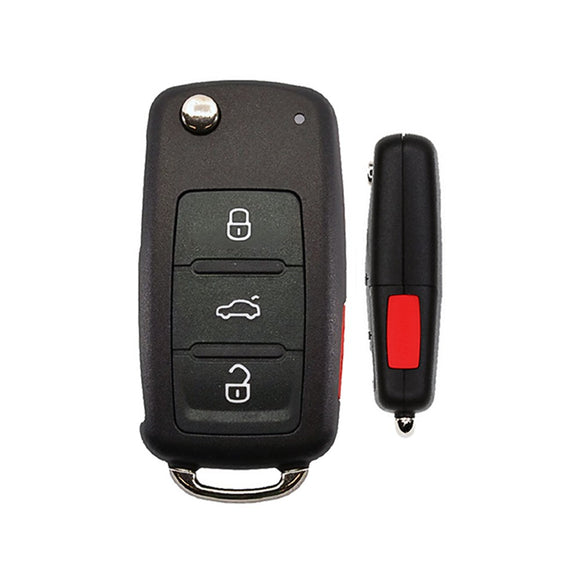 Volkswagen 4-Button Flip Key Remote