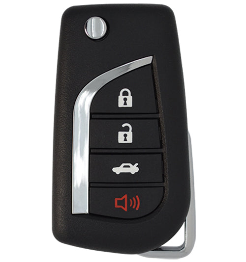 Toyota Yaris 2016-2018 4-Button Flip Key Remote