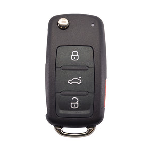 VW 2011-2016 4-Button Flip Remote Head Key (for Keyed Ignitions)