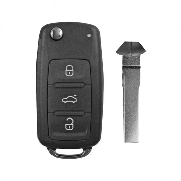 Volkswagen Jetta/Passat 2017-2018 4-Button Flip Key Remote