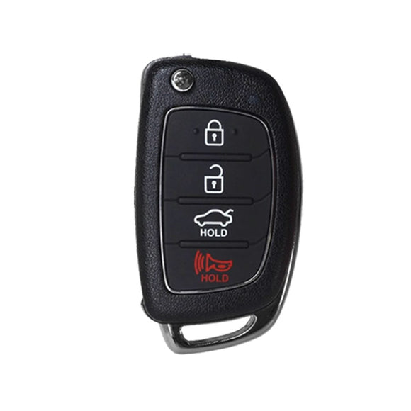 Hyundai Sonata 2014-2017 4-Button Flip Key Remote