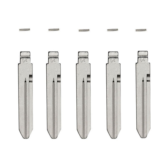 5-Pack Chrysler|Dodge|Jeep Y157|Y159 Flip Key Blade w/Roll Pins for Xhorse Remotes