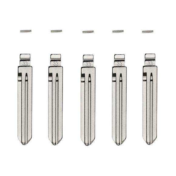 5-Pack Hyundai/Kia HY15 Flip Key Blade w/ Roll Pins for Xhorse Remotes