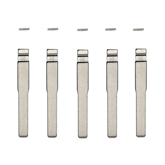 5-Pack Ford HU101 Flip Key Blade w/Roll Pins for Xhorse Remotes
