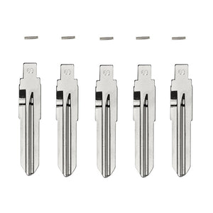 5-Pack Fiat GT15R Flip Key Blades w/ Roll Pins for Xhorse Remotes