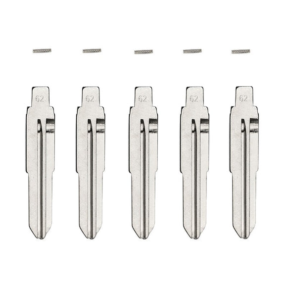 5-Pack Mitsubishi MIT1 Flip Key Blade w/Roll Pins for Xhorse Remotes