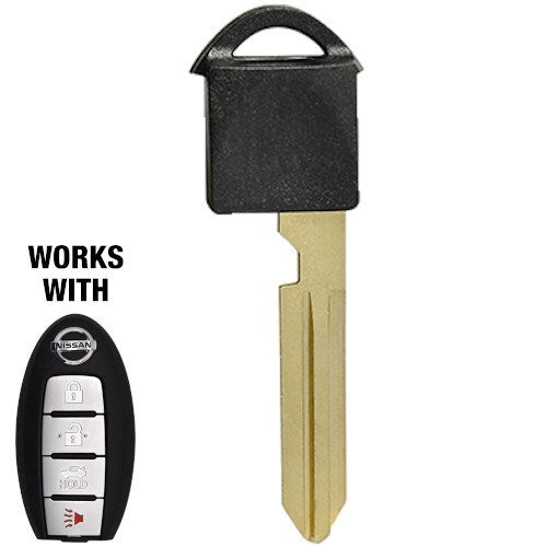Nissan / Infiniti NI06-PT Emergency Key W/ CHIP BLACK